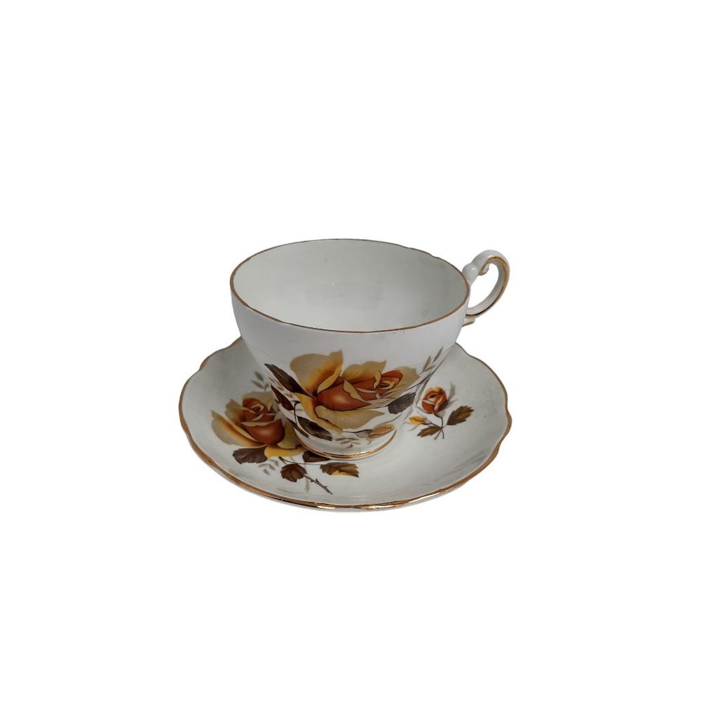 Regency Bone China Cup & Saucer floral